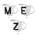 thumbnail image 3 of Toystoory Taza de desayuno con letras decorativas, elegante, fácil de limpiar, Taza de cerámica con letras, tazas con letras grandes Cocina y Comedor blanco Z, 3 of 6