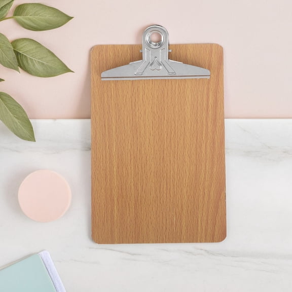 WHAMVOX Anti-rust Wooden Clip Board For Office Work 1Pcs 8.5in * 5.7in * 0.12in
