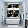 thumbnail image 4 of Please Take off Your Shoes Kitchen Curtains Valances and Tiers Set of 3 Sunflower Tier Curtains and Valance with Rod Pocket for Small Windows, 27.5"x36", 4 of 9