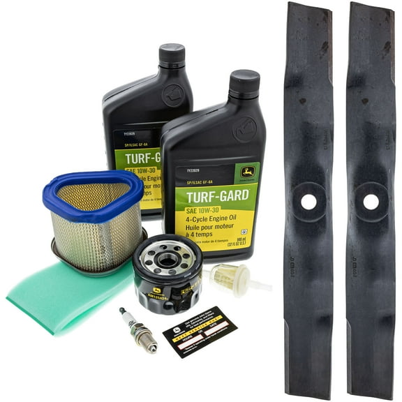 John Deere OEM Model LX266 Maintenance Kit and Standard Blades, 42C" Mower Deck