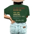 thumbnail image 2 of XCHQRTI Women's Plus You Matter Shirt Double Sided Graphic Inspirational Tshirt, 2 of 3