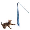 thumbnail image 1 of Baguette Taquine-Chat Mignonne Pailletée Froissée à Pompon Jouet Taquine-Chat Jouet Interactif pour Chat, 1 of 7