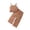 Brown, variant on Sngxgn Girls 2 Piece Outfits Cute Crop Top Cargo Pants Trendy Clothing Sets(Brown,90)