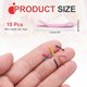 thumbnail image 2 of Uxcell 10Pcs Mini Pasadores de Cabello Rosa de Metal 0.43", 2 of 7
