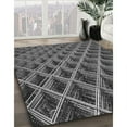 thumbnail image 3 of Ahgly Company Machine Washable Indoor Square Transitional Charcoal Black Area Rugs, 6' Square, 3 of 7