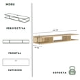 thumbnail image 3 of MORU Mueble para tv AERO Roble, Repisa Flotante, Estante de televisión flotante, mueble para sala, centro de entretenimiento para almacenamiento debajo de la TV, mueble multiusos, estante multimedia, 3 of 9