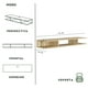 thumbnail image 3 of MORU Mueble para tv AERO Roble, Repisa Flotante, Estante de televisión flotante, mueble para sala, centro de entretenimiento para almacenamiento debajo de la TV, mueble multiusos, estante multimedia, 3 of 9
