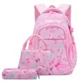 thumbnail image 4 of Three Piece Set of Student Backpack Fashionable Printed Cute Large Capacity Bow Waterproof and Wear-resistant High-quality DMH, 4 of 6