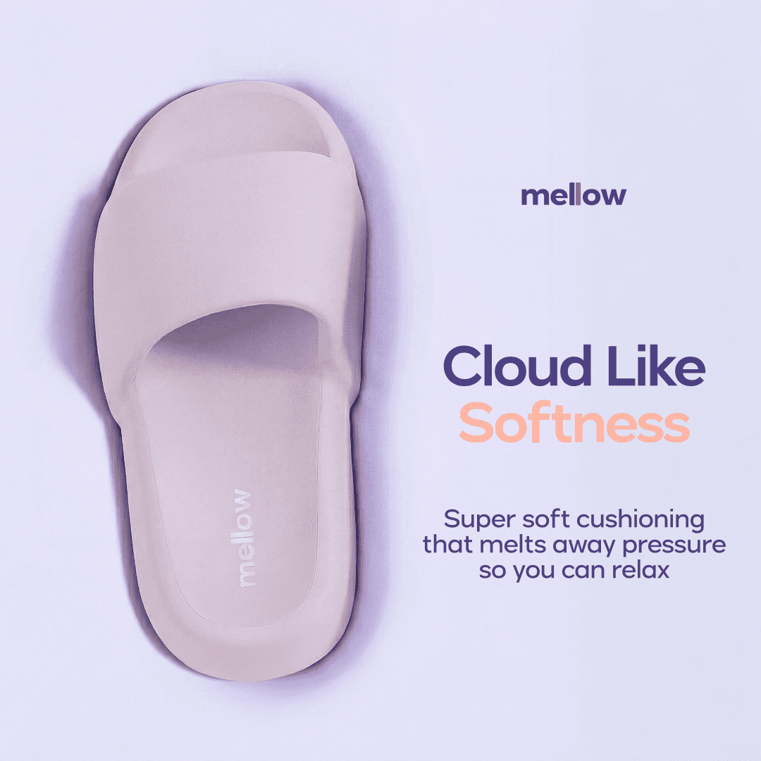 Mellow Gray MellowSoft Dream Slides Medium