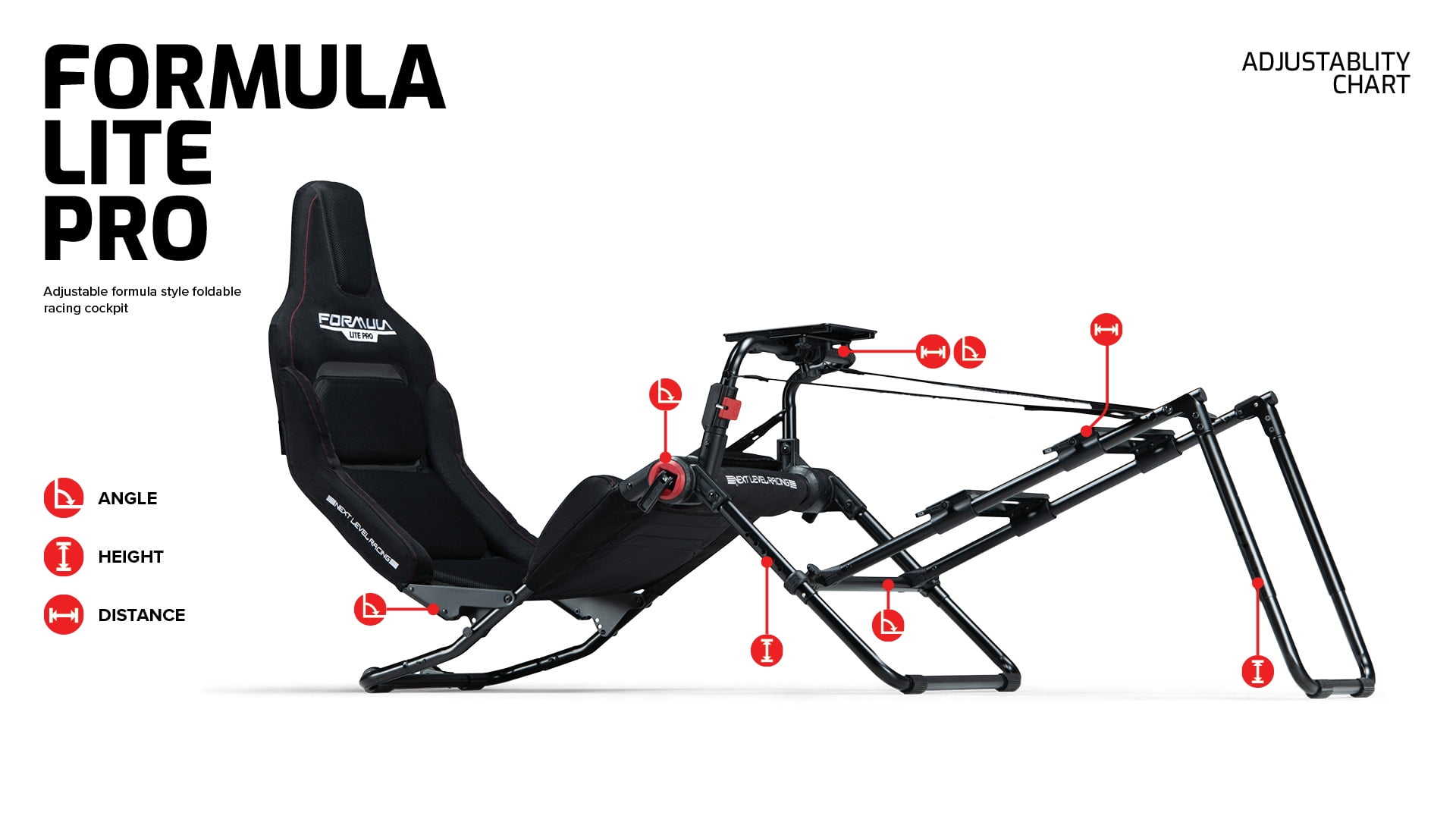 Next Level Racing Formula Lite Pro Foldable Cockpit