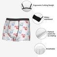 thumbnail image 6 of Bingfone Red Squirrel And Blue Rabbit Men's Underwear - Casual Stretch Boxer Briefs-Small, 6 of 7