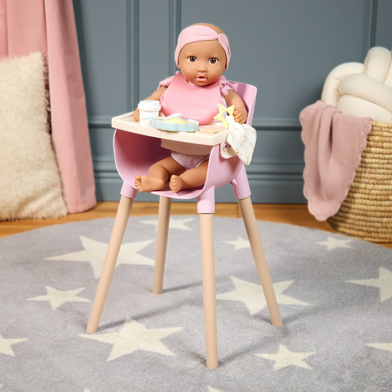 LullaBaby Doll High Chair Accessory, Pink New