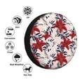 thumbnail image 4 of Vsdgher Lilies Flowers for Spare Tire Cover, Tire Wheel Protector Wheel Cover Fit for Truck,Trailer,RV,SUV,Camper and Most Vehicle-15 inch, 4 of 6
