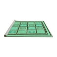 thumbnail image 2 of Ahgly Company Machine Washable Indoor Rectangle Abstract Turquoise Blue Modern Area Rugs, 6' x 9', 2 of 4