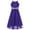 Purple, variant on CHICTRY Girls Chiffon Party Dress Wedding Flower Girl Dress Halter Princess Cocktail Evening Dress Mint Green 14