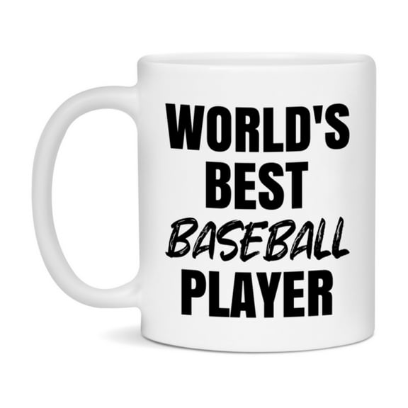 World's Best Baseball Player Mug, Double-Sided 11Oz Or 15Oz Coffee Cup