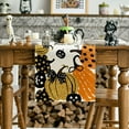 thumbnail image 4 of Smile Halloween Jack-O-Lantern Pumpkin Table Runner 13 x 90 Inch, 4 of 6