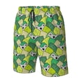 thumbnail image 5 of Naloa Cartoon Koala Bear and Leaf Men's Beach Shorts, Surfing shorts, Swim trunks, Quick Dry Swim Trunks for Surfing Beach Fun - Medium, 5 of 9