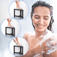 thumbnail image 7 of Bambloom Shower Foot Rest 12 in, Bamboo Shower Stool for Shaving Legs,Corner Bath Shower Bench for Inside Small Shower Spaces,Water Resistant,Black, 7 of 7