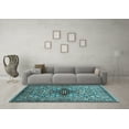 thumbnail image 3 of Ahgly Company Indoor Rectangle Oriental Light Blue Industrial Area Rugs, 5' x 7', 3 of 4
