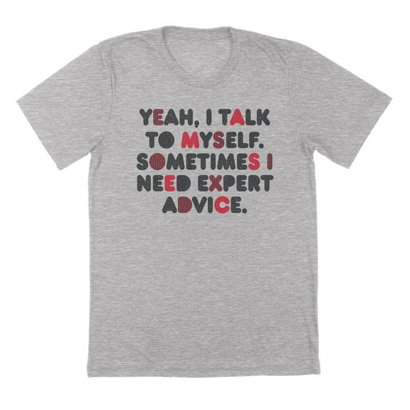 Expert Advice Humor Graphic Sport Grey Mens T-Shirt