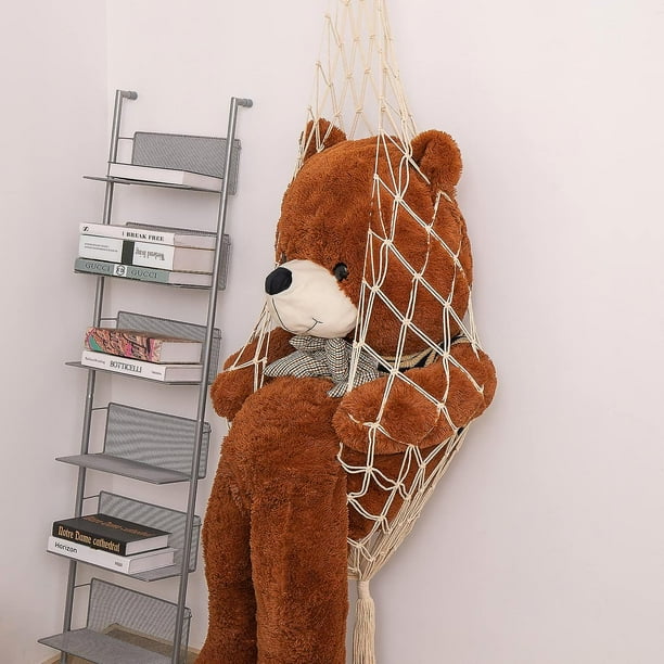 Nueva Red De Animales De Peluche O Hamaca De Macramé Para Exhibir Juguetes De Peluche Solo Un Gancho