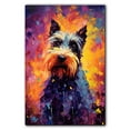 thumbnail image 3 of Scottish Terrier Canvas Wall Art Colorful Pet Canvas Oil Painting Canvas Print Street Art Farmhouse Cattle Modern Artwork Living Bedroom Bathroom Home Office Decor, 3 of 4