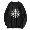 thumbnail image 4 of Puliio Womens Hoodless Sweatshirts Fall Winter Fashion Casual Christmas Print Loose Long Sleeve Crewneck Pullover Fun Comfortable Hoodie No Hooded Sweatshirt For Womens, 4 of 4