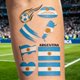 thumbnail image 3 of Flag Temporary Tattoos Suitable For Various Football Matches And Cheerleading Events Temporary Face Tattoos, 3 of 5