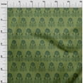 thumbnail image 2 of oneOone Cotton Poplin Fabric Leaves & Floral Block Print Sewing Fabric BTY 42 Inch Wide, 2 of 4