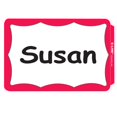 thumbnail image 1 of Insignias sensibles a la presión, borde, rojo, 3 1/2 x 2 1/4, 100 / BX (juego de 10 BX) C-Line 92264-CT, 1 of 2