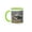 Green/White, variant on 3drose, Rocky Mountain Goats Nearing Mount Evans Wilderness Area, Colorado, 11oz Mug