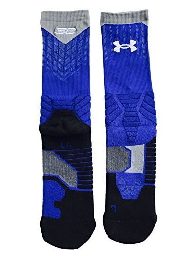 9-12.5 Details about   Under Armour SC30 Drive Crew Men’s Basketball Socks 1292879-400 Size LG 