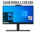 thumbnail image 1 of Lenovo ThinkCentre M90a 24 All-in-One Desktop Computer 23.8" FHD IPS Anti-Glare Display 10th Gen Intel Octa-Core i7-10700 Processor 32GB DDR4 1TB SSD Intel UHD Graphics 630 Webcam Win11 Pro Black, 1 of 7