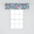 thumbnail image 2 of Ambesonne Spring Window Valance with Rod Pocket, Flowers Garden Vintage Plot, 54" X 18", Cadet Blue Marigold, 2 of 2