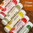AZEN 12 Pack Lip Balm, Natural Lip Balm Bulk, Lip Care Product
