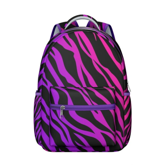 Fashion Leopard Students Backpack Animal Print with Dynamic Spots and Cheetah Pattern Trendy School Bag