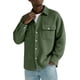 thumbnail image 1 of Top Abrigo Hombres Color Sólido Manga Larga Botón Cuello Moda Casual Verano Al Aire Libre Diario, 1 of 7