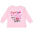 thumbnail image 3 of Inktastic Cupid is Promoting Me to Big Sister Girls Long Sleeve Toddler T-Shirt, 3 of 5