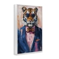 thumbnail image 3 of Stupell Industries Suited Tiger Modern Fashion Animals Painting White Framed Art Print Wall Art, 16 x 24, 3 of 8