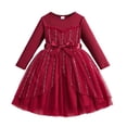 thumbnail image 1 of Nmnitkp Robe en Tulle pour Filles Tout-Petits Été Manches à Volants Robe Tutu Princesse Fête Décontractée à Étages 3-9 Ans, 1 of 7