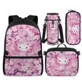 thumbnail image 2 of Bulopur Cute Axolotl Print Kids Backpack Set 4 Pcs Floral Kawaii Lightweight Kids School Bag with Lunch Bag, Pencil Case and Water Bottle Cover for Axolotl Loving Toddler Girls, 2 of 8