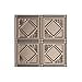 thumbnail image 3 of Fasade Easy Installation Traditional 4 Brushed Nickel Glue Up Ceiling Tile/ Ceiling Panel (12" X 12" Sample), 3 of 3