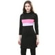 thumbnail image 4 of EeaseMX Traje de baño deportivo de dos piezas de manga larga para mujer, ideal para playa, surf y natación (negro con rosa y verde, talla S, colores aleatorios en el centro)., 4 of 8