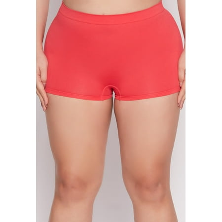 Womens Plus Size Seamless Boyshort Panty