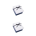 thumbnail image 2 of Minnieouse Caja de almacenamiento para collares, organizador de brazaletes, broche de reloj, soporte de joyería, organizador de pendientes para Blanco azul 2Conjunto, 2 of 6
