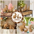 thumbnail image 4 of Ayieyill 3 Pcs Easter Rabbit Decor, Easter Rattan Bunny Resin Ornaments for Home Courtyard Tabletop to Enhance The Easter Atmosphere, 4 of 8