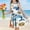 Multicolor B, variant on SGFCWSX Girls Sleeveless Dress Print A-Line Crew Neck Summer Party Dresses for Kids Multicolor Size 9-10 Years