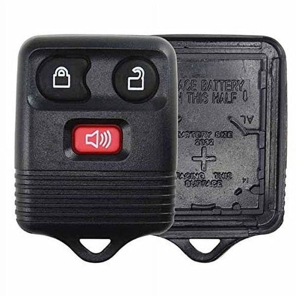 KeylessOption Just the Case Keyless Entry Remote Key Fob Shell Replacement for 1999-2016 Ford Vehicles