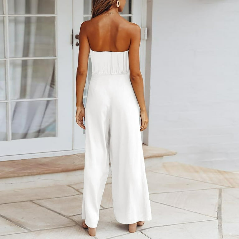 Tall Playsuits Womens Tall White Jumpsuit White Formal Jumpsuit